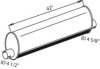 BEDFO 3300319000 Middle-/End Silencer